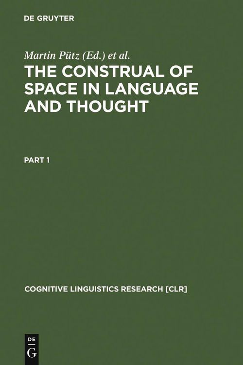 Produktbild: The Construal of Space in Language and Thought
