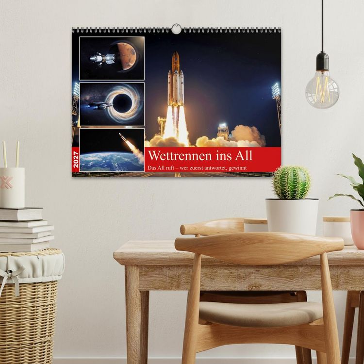 Produktbild: Wettrennen ins All (Wandkalender 2027 DIN A3 quer), CALVENDO Monatskalender