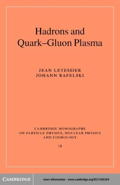 Produktbild: Hadrons and Quark-Gluon Plasma