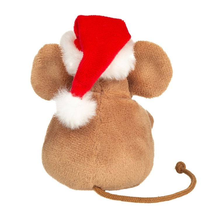 Produktbild: Teddy Hermann 94622 - Weihnachtsmaus mit Lebkuchenmann, Pl&uuml;sch, 11 cm