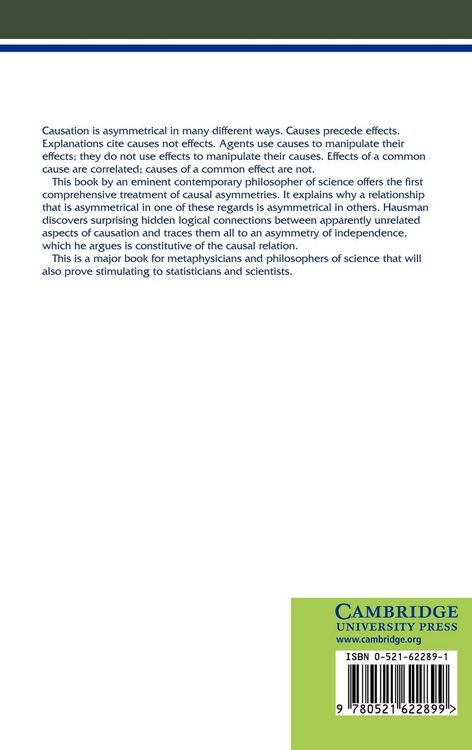 Produktbild: Causal Asymmetries