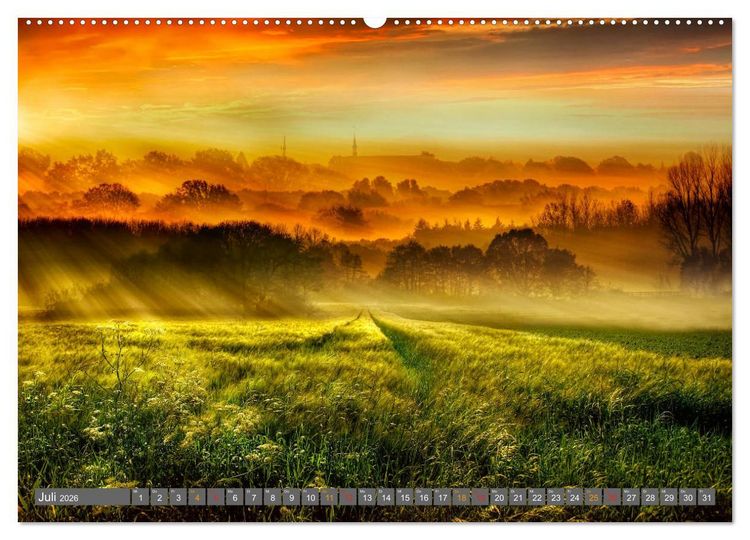 Produktbild: Friesland, verzauberte Landschaft an der Nordsee (hochwertiger Premium Wandkalender 2026 DIN A2 quer), Kunstdruck in Hochglanz