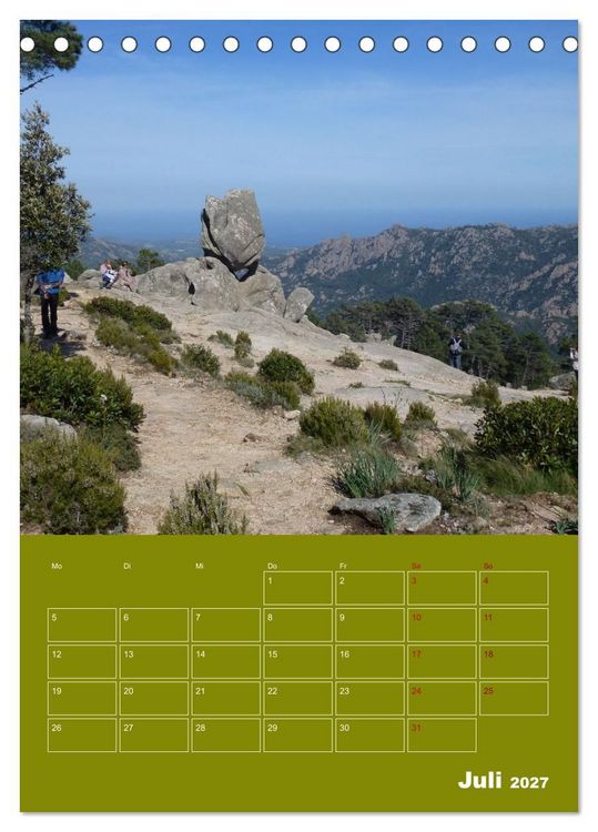 Produktbild: Fabelhaftes Korsika - Trauminsel im Mittelmeer (Tischkalender 2027 DIN A5 hoch), CALVENDO Monatskalender