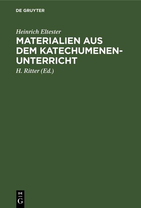 Produktbild: Materialien aus dem Katechumenen-Unterricht