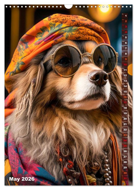 Produktbild: Stylish Dogs (Wall Calendar 2026 DIN A3 portrait), CALVENDO 12 Month Wall Calendar