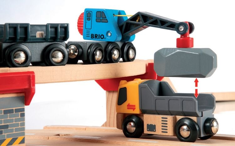Produktbild: Brio Stra&szlig;en und Schienen Steinverlade Set