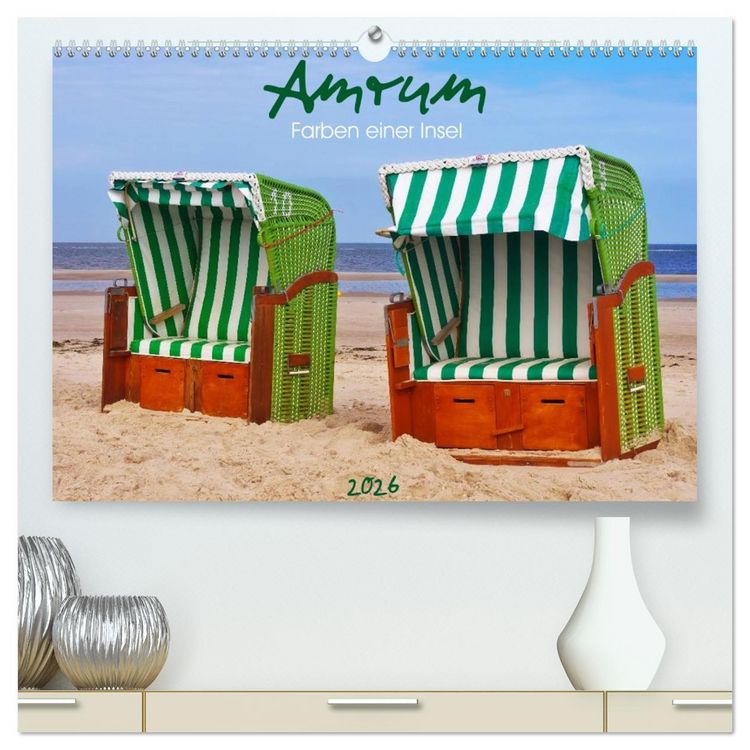 Produktbild: Amrum - Farben einer Insel (hochwertiger Premium Wandkalender 2026 DIN A2 quer), Kunstdruck in Hochglanz