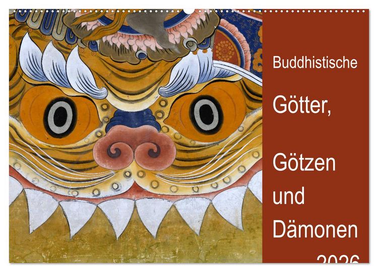 Produktbild: Buddhistische G&ouml;tter, G&ouml;tzen und D&auml;monen (Wandkalender 2026 DIN A2 quer), CALVENDO Monatskalender