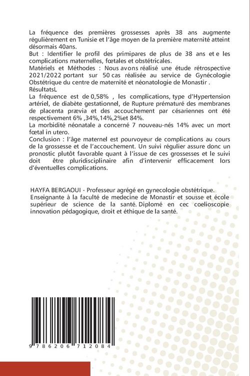Produktbild: Prise en charge d'une Primipare &acirc;g&eacute;e : GROSSESSE ET ACCOUCHEMENT
