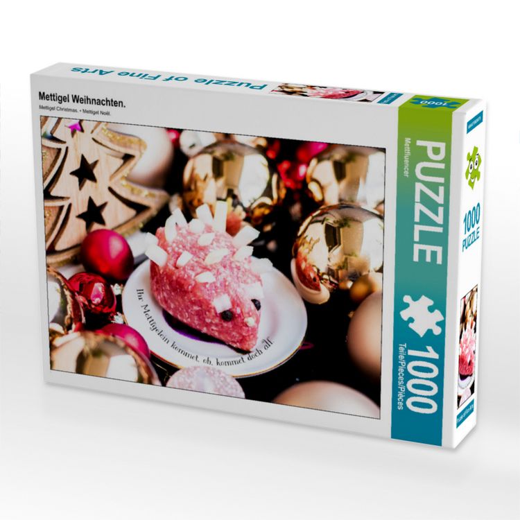 Produktbild: CALVENDO Puzzle Mettigel Weihnachten. | 1000 Teile Lege-Gr&ouml;&szlig;e 64x48cm Foto-Puzzle f&uuml;r gl&uuml;ckliche Stunden
