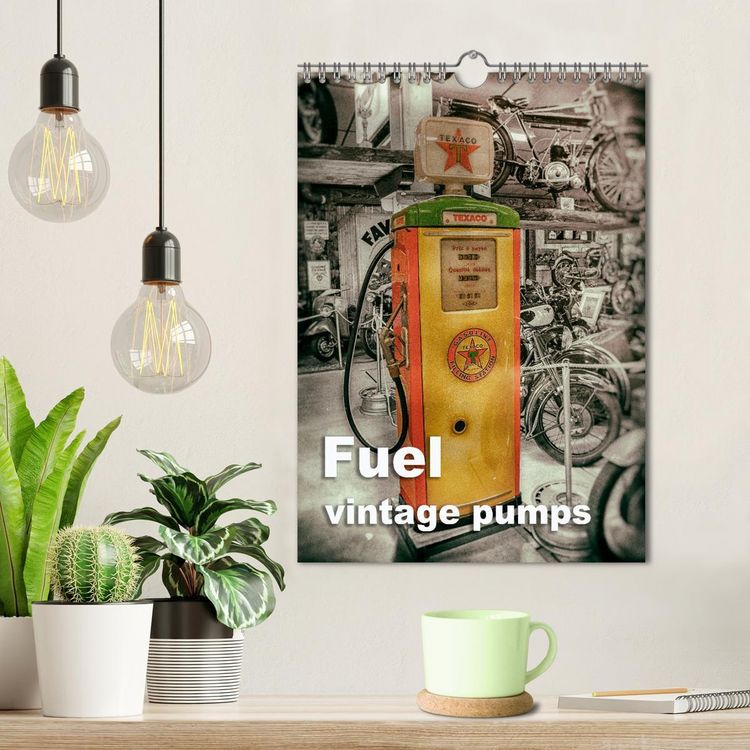 Produktbild: Fuel vintage pumps (Wall Calendar 2026 DIN A4 portrait), CALVENDO 12 Month Wall Calendar
