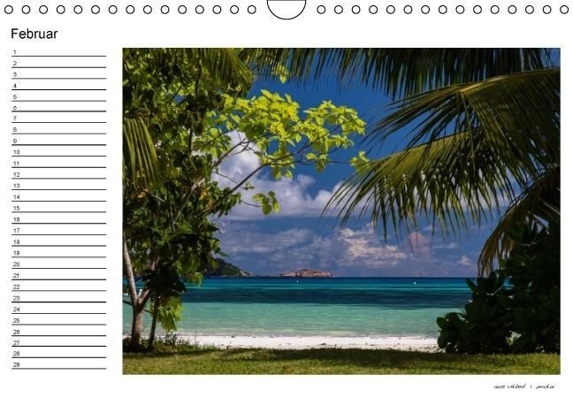 Produktbild: die seychellen - ganz nah am paradies (Wandkalender immerw&auml;hrend DIN A4 quer)