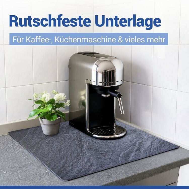 Produktbild: Schutzabdeckmatte Mod. Schiefer 60 x 52 cm, hitzebest&auml;ndige Schutzmatte f&uuml;r Kochfelder