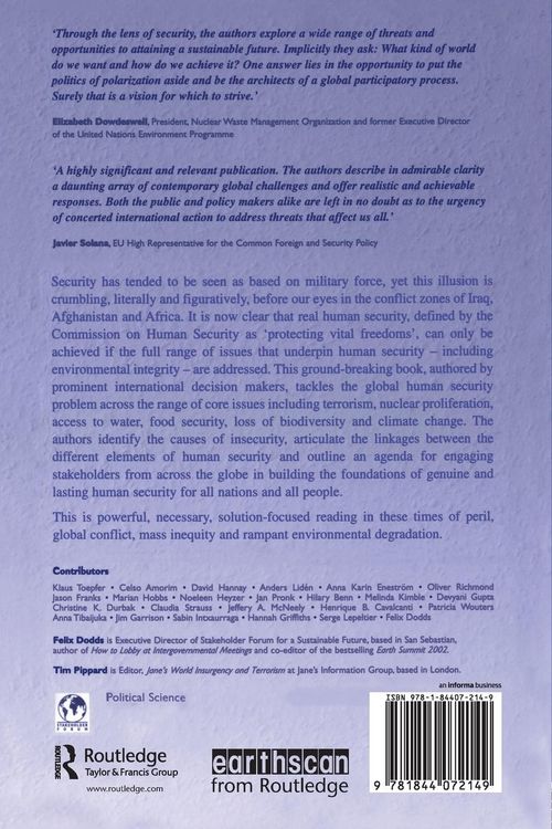 Produktbild: Human and Environmental Security