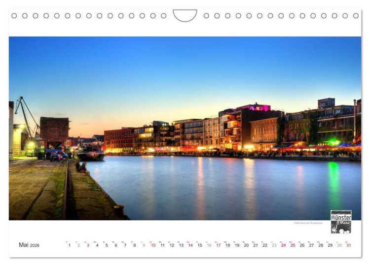Produktbild: M&Uuml;NSTER :: Ansichten einer lebenswerten Stadt (Wandkalender 2026 DIN A4 quer), CALVENDO Monatskalender