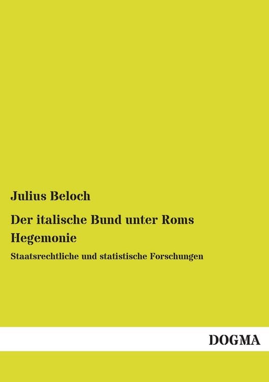Produktbild: Der italische Bund unter Roms Hegemonie
