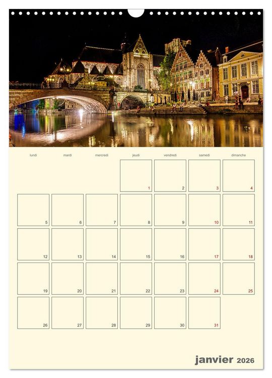 Produktbild: Comt&eacute; belge de Flandre (Calendrier mural 2026 DIN A3 horizontal), CALVENDO calendrier mensuel