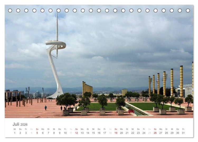 Produktbild: Barcelona im Auge der Kamera (Tischkalender 2026 DIN A5 quer), CALVENDO Monatskalender
