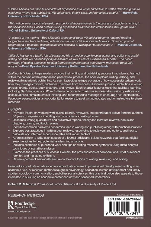 Produktbild: Crafting Scholarship in the Behavioral and Social Sciences