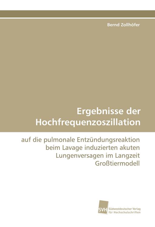 Produktbild: Ergebnisse der Hochfrequenzoszillation