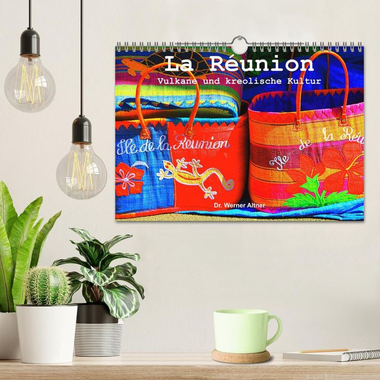 Produktbild: La R&eacute;union - Vulkane und kreolische Kultur (Wandkalender 2026 DIN A4 quer), CALVENDO Monatskalender