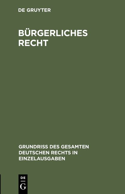 Produktbild: B&uuml;rgerliches Recht