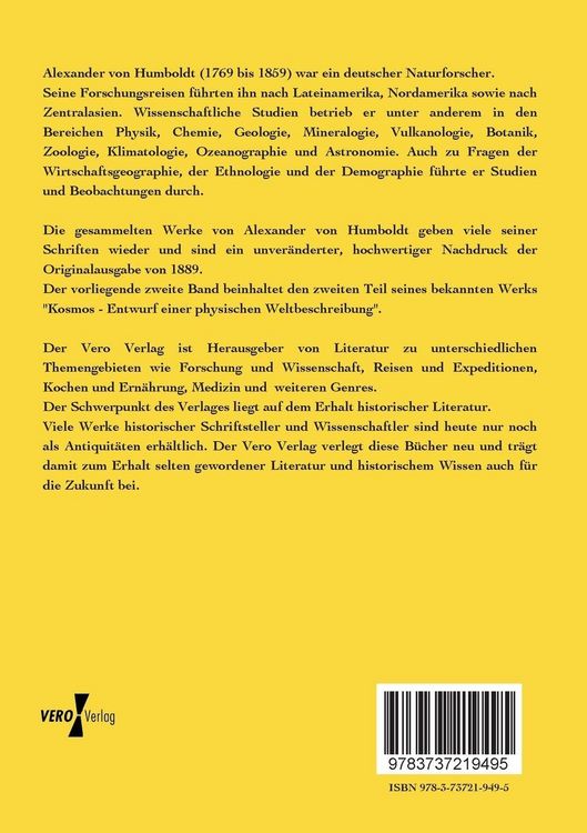Produktbild: Gesammelte Werke von Alexander von Humboldt