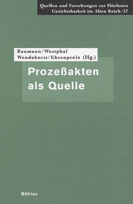Produktbild: Proze&szlig;akten als Quelle