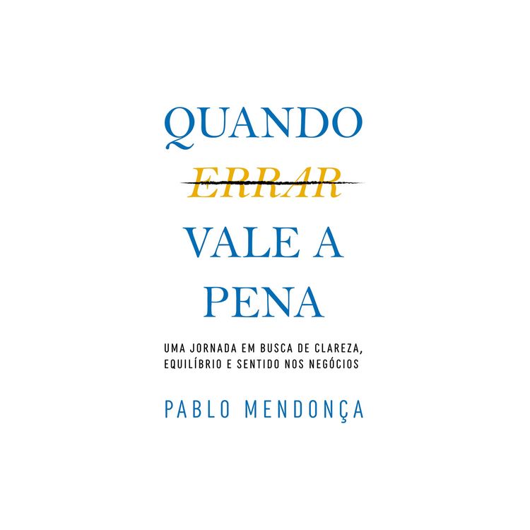Produktbild: Quando Errar Vale a Pena
