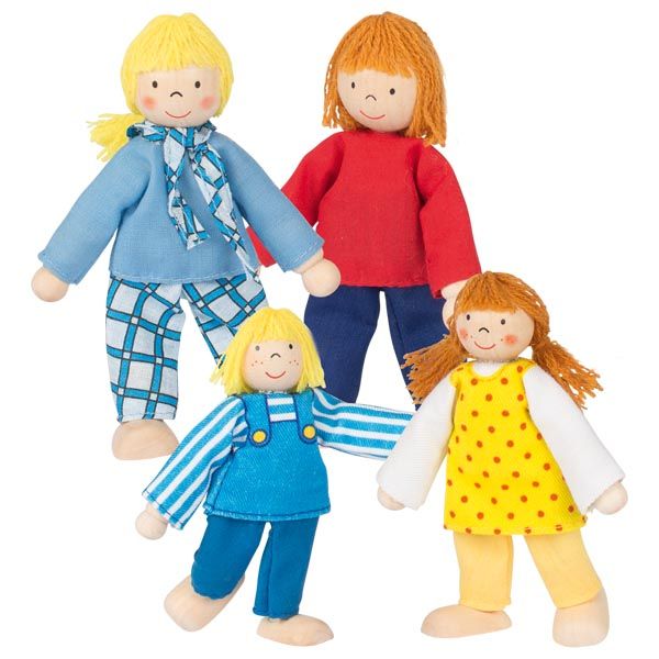 Produktbild: goki Biegepuppen: Junge Familie f&uuml;r Puppenhaus, Figuren