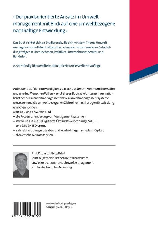 Produktbild: Nachhaltiges Umweltmanagement