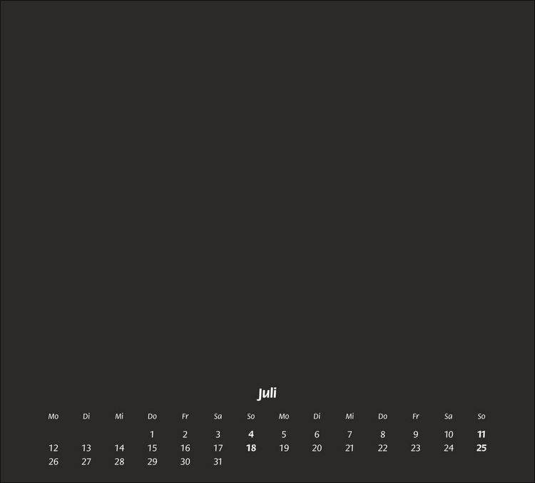 Produktbild: times&more Bastelkalender schwarz 2027