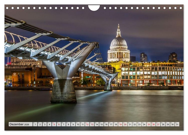 Produktbild: LONDON Magie einer Metropole (Wandkalender 2026 DIN A4 quer), CALVENDO Monatskalender