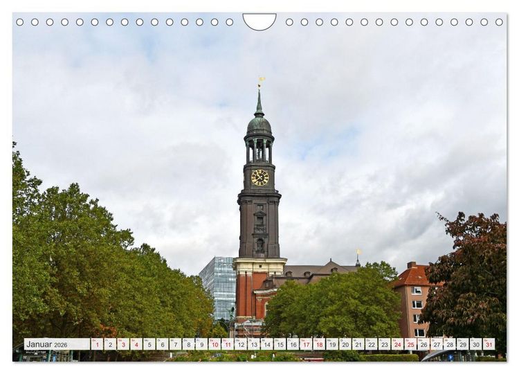 Produktbild: Hamburg mit Hafengeburtstag (Wandkalender 2026 DIN A4 quer), CALVENDO Monatskalender