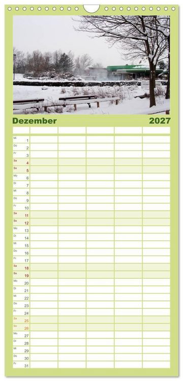 Produktbild: Familienplaner 2027 - Bad Sassendorf mit 5 Spalten (Wandkalender, 21 x 45 cm) CALVENDO