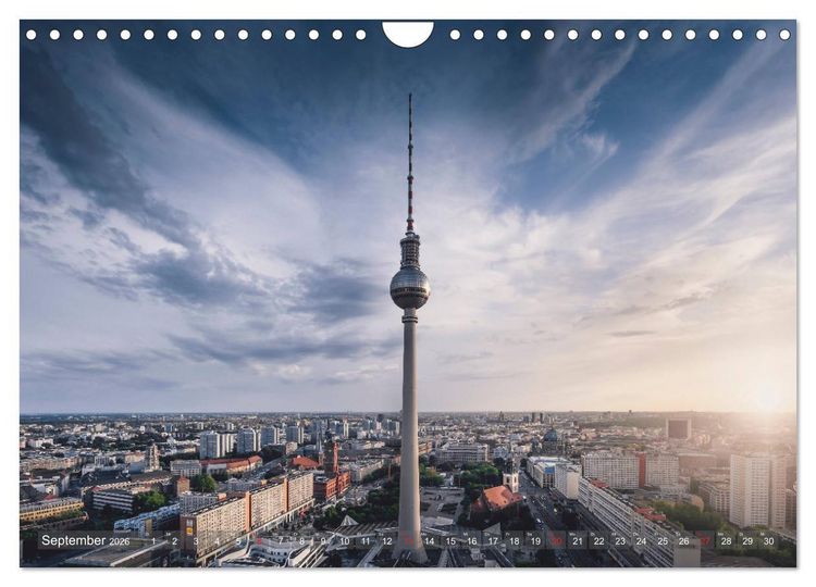 Produktbild: Berlin von oben (Wandkalender 2026 DIN A4 quer), CALVENDO Monatskalender
