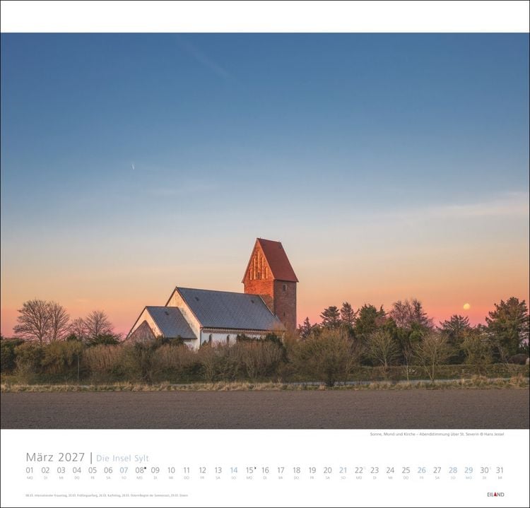 Produktbild: Die Insel Sylt Edition Kalender 2027 - Hans Jessel