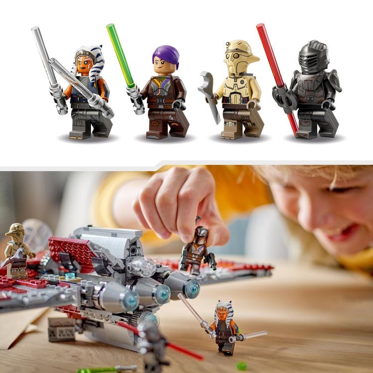 Produktbild: LEGO Star Wars 75362 Ahsoka Tanos T-6 Jedi Shuttle, Raumschiff-Spielzeug