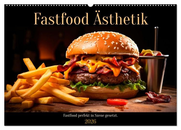 Produktbild: Fastfood &Auml;sthetik (Wandkalender 2026 DIN A2 quer), CALVENDO Monatskalender