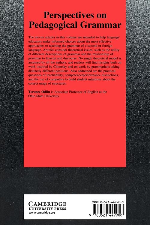 Produktbild: Perspectives on Pedagogical Grammar