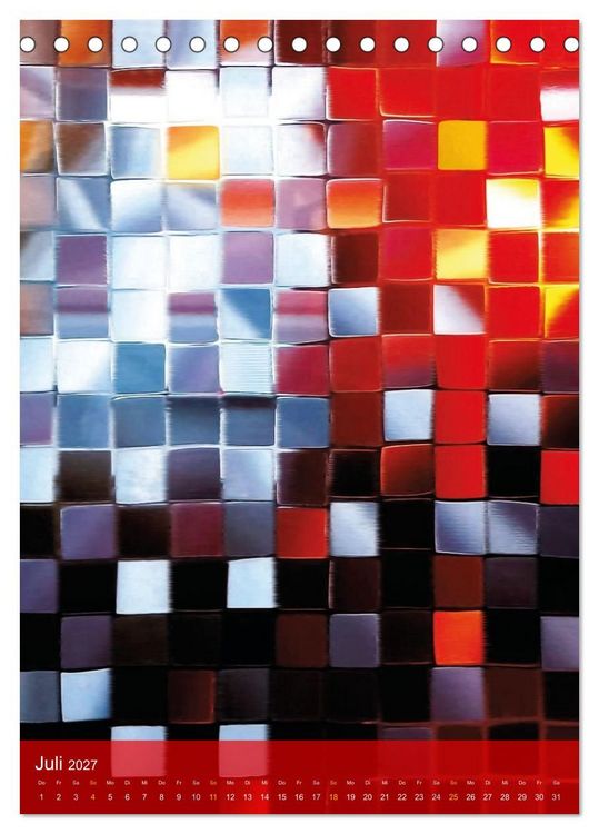 Produktbild: MOSAIK-VISIONEN (Tischkalender 2027 DIN A5 hoch), CALVENDO Monatskalender