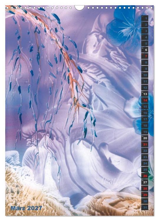 Produktbild: Encaustic-Malerei Kunstkalender 2027 (Wandkalender 2027 DIN A3 hoch), CALVENDO Monatskalender
