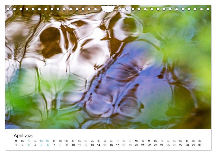 Produktbild: Wasser-Farben (Wandkalender 2026 DIN A4 quer), CALVENDO Monatskalender