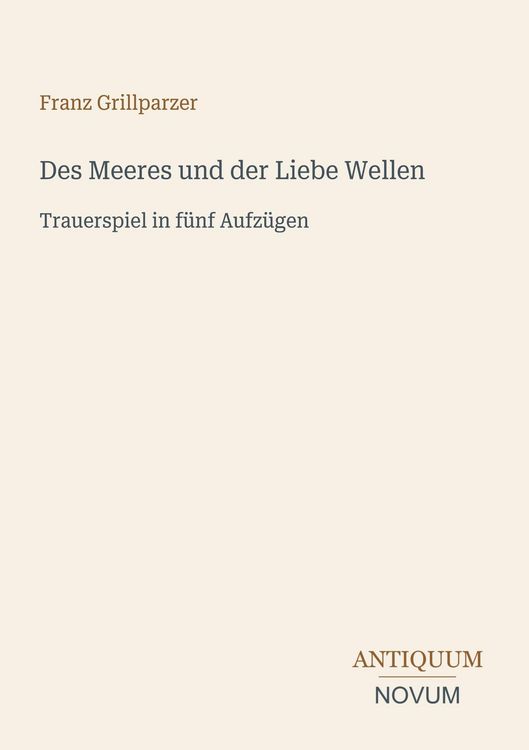 Produktbild: Des Meeres und der Liebe Wellen