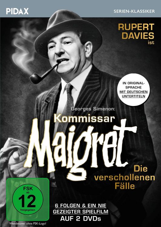 Produktbild: Kommissar Maigret - Die verschollenen F&auml;lle (OmU) / 6 Folgen und ein nie gezeigter Spielfilm IN ORIGINALSPRACHE MIT DEUTSCHEN UNTERTITELN (Pidax Serien-Klassiker) [2 DVDs]