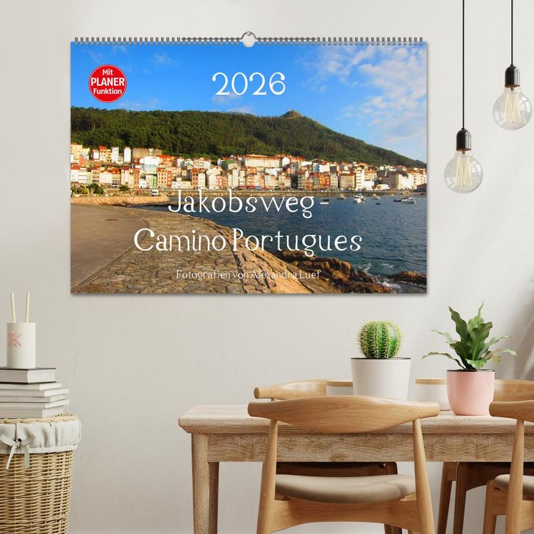 Produktbild: Jakobsweg - Camino Portugues (Wandkalender 2026 DIN A2 quer), CALVENDO Monatskalender