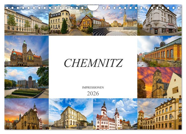 Produktbild: Chemnitz Impressionen (Wandkalender 2026 DIN A4 quer), CALVENDO Monatskalender