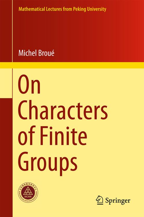 Produktbild: On Characters of Finite Groups