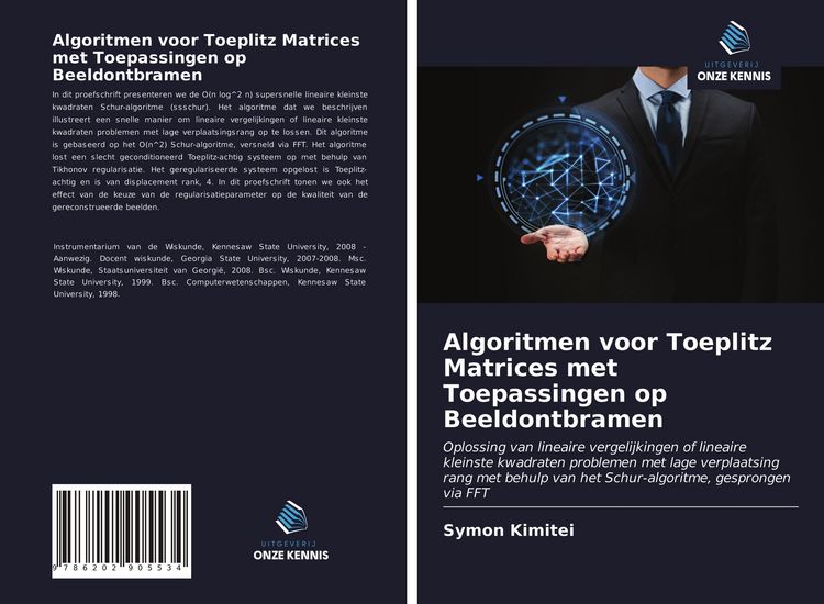 Produktbild: Algoritmen voor Toeplitz Matrices met Toepassingen op Beeldontbramen