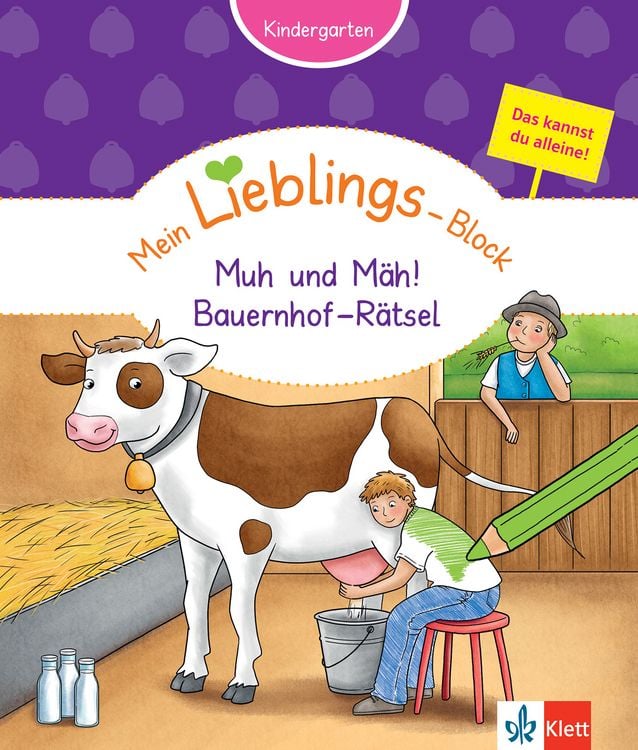 Produktbild: Klett Mein Lieblings-Block Muh und Mäh! Bauernhof-Rätsel